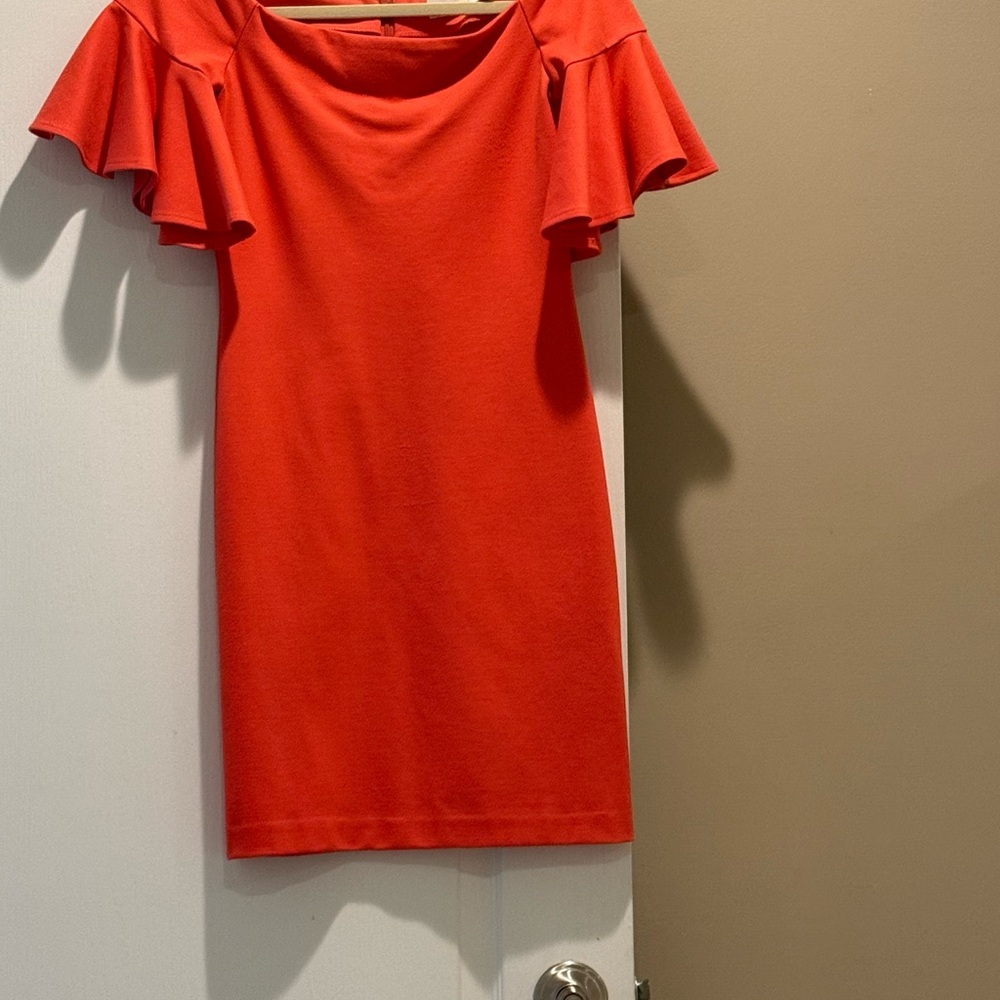 Elegant shrimp colored dress